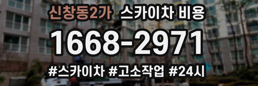 신창동2가 스카이차 비용