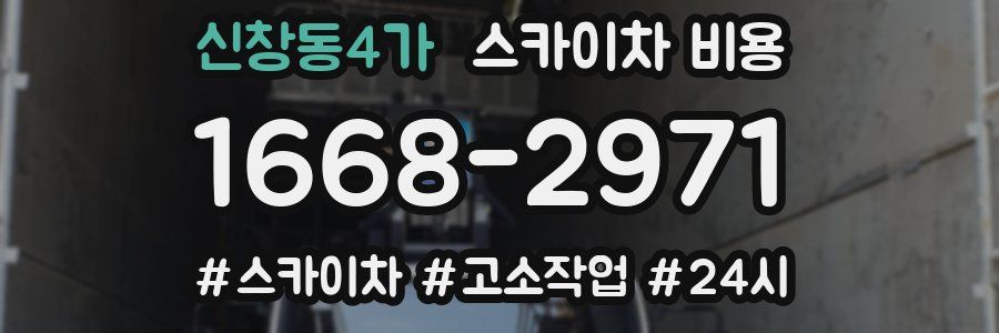 신창동4가 스카이차 비용