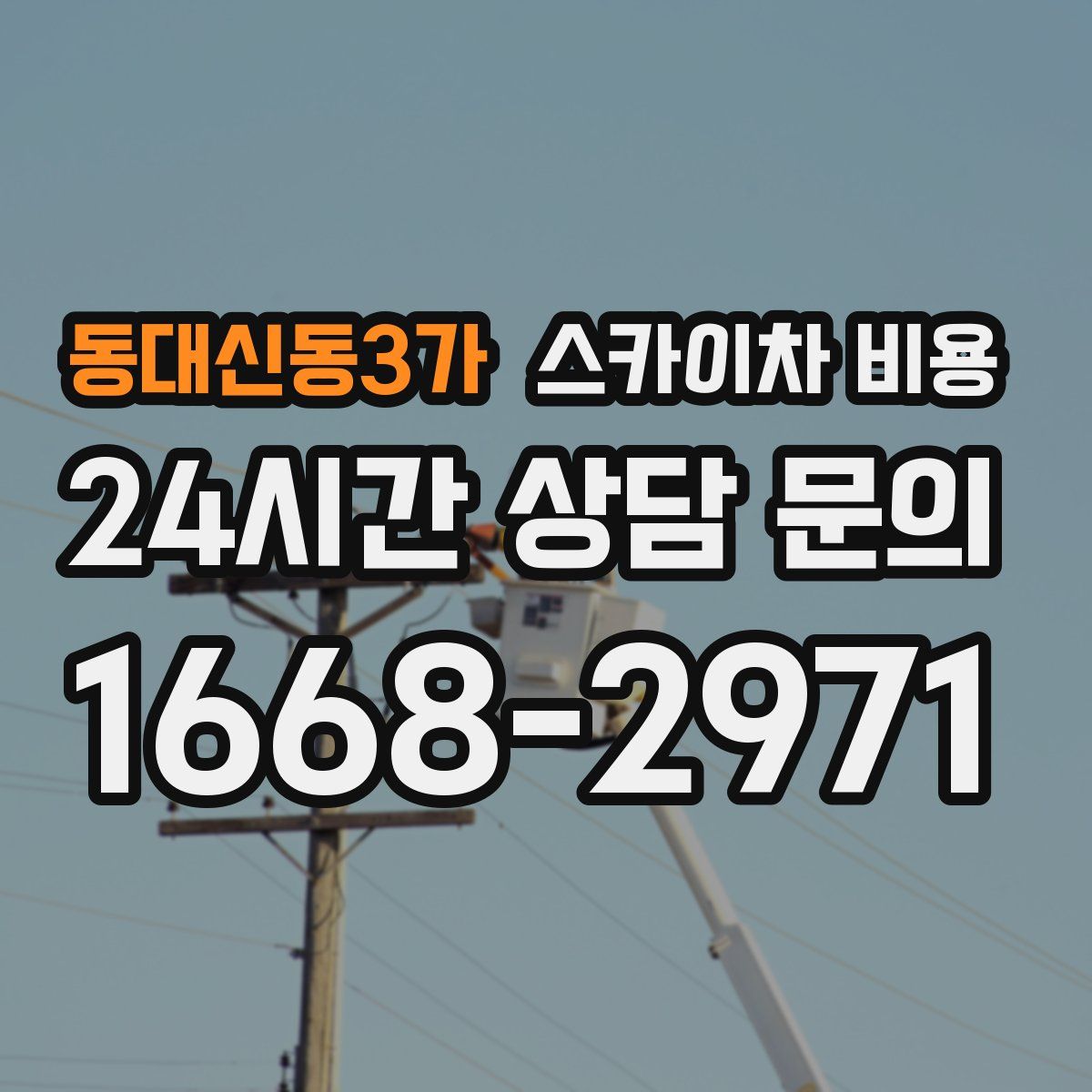 동대신동3가 스카이차 비용