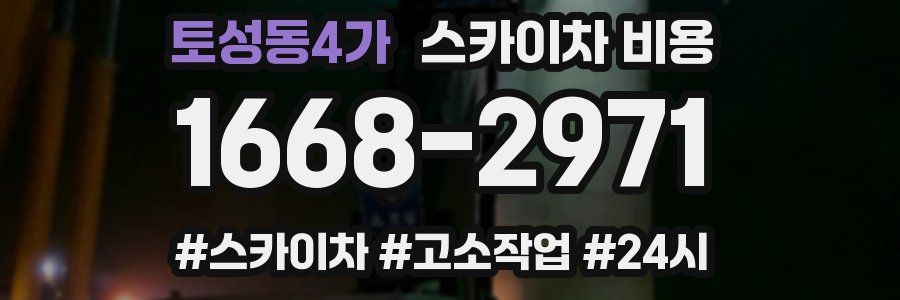 토성동4가 스카이차 비용