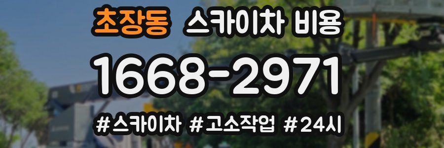 초장동 스카이차 비용