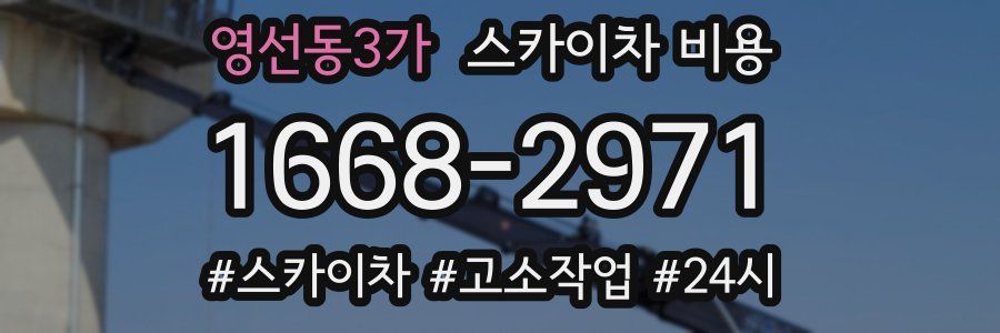 영선동3가 스카이차 비용