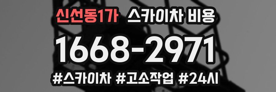 신선동1가 스카이차 비용