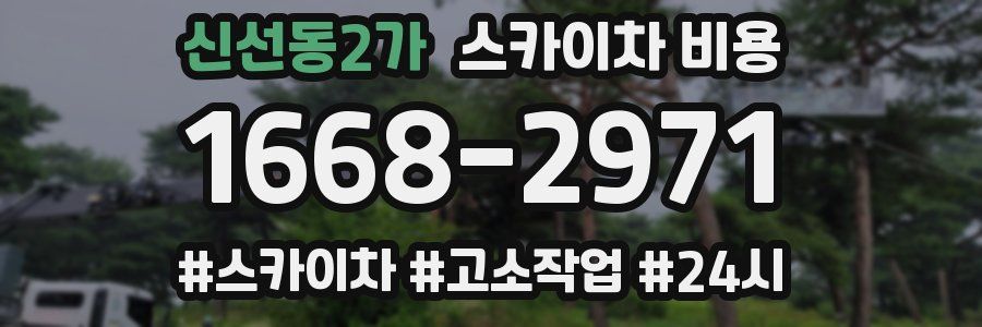 신선동2가 스카이차 비용