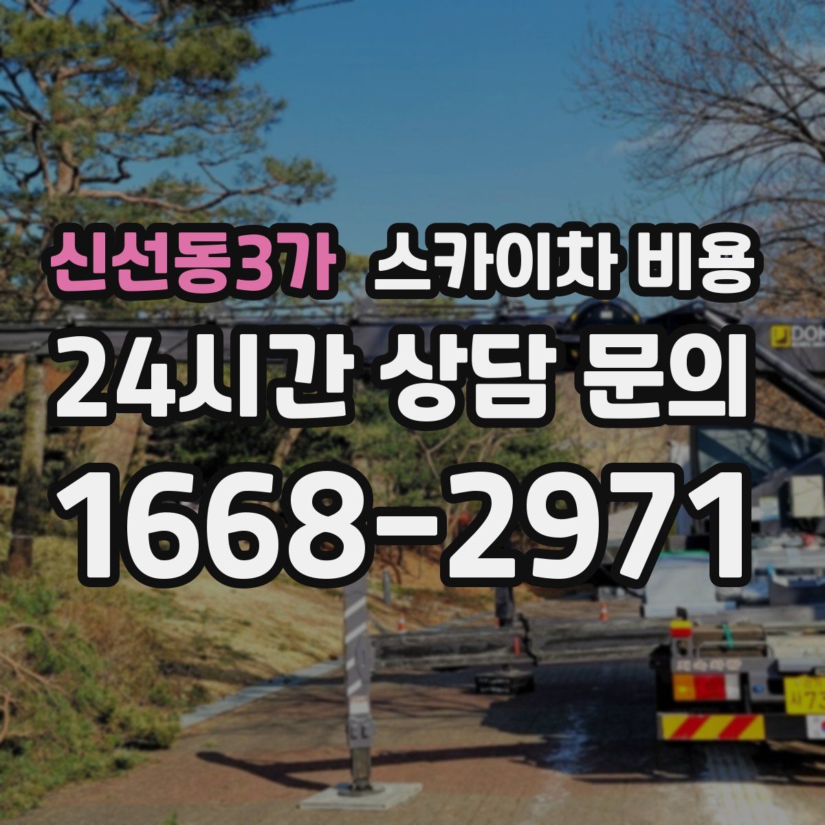 신선동3가 스카이차 비용