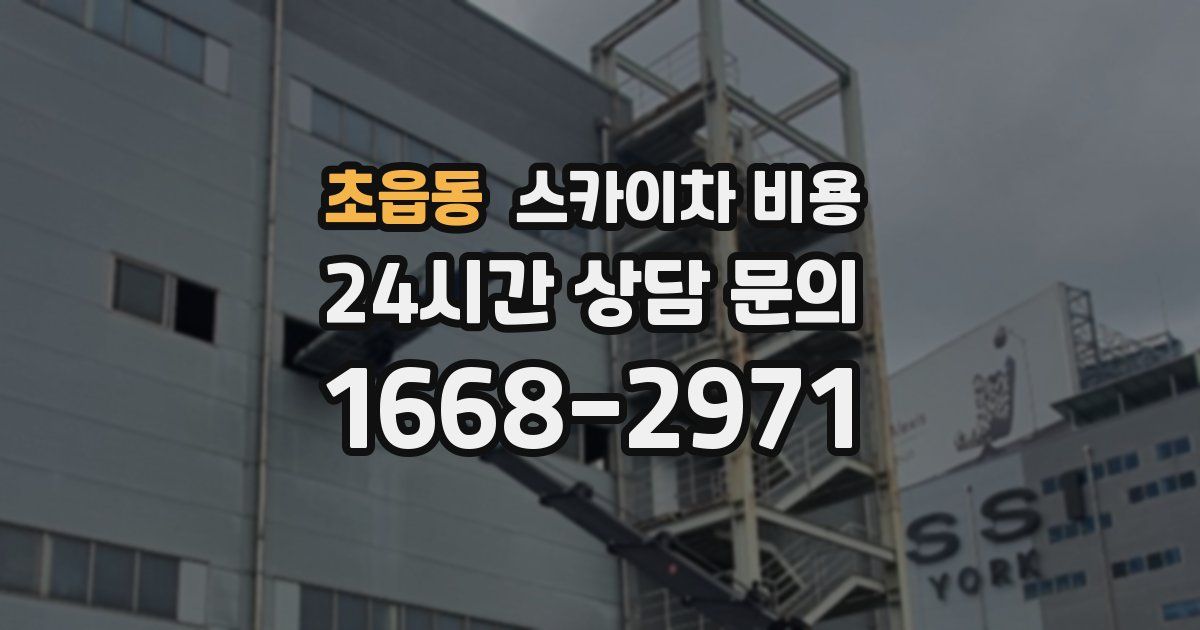 초읍동 스카이차 비용