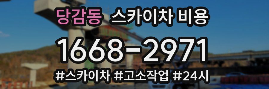 당감동 스카이차 비용