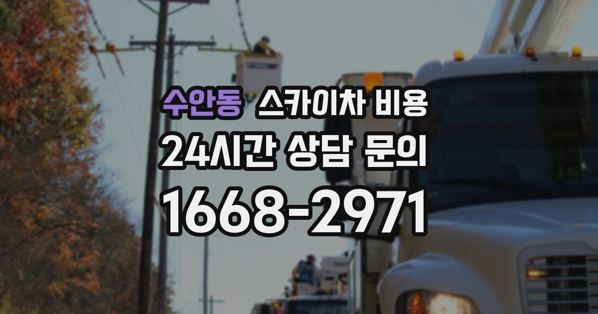 수안동 스카이차 비용