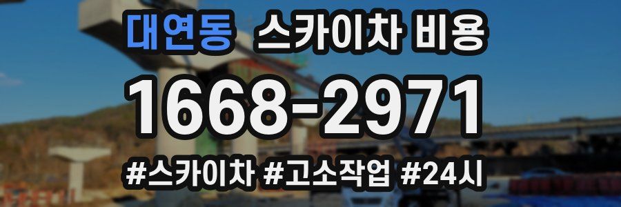 대연동 스카이차 비용