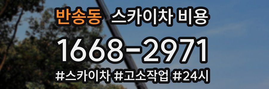 반송동 스카이차 비용