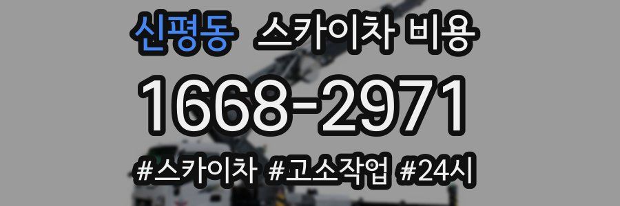 신평동 스카이차 비용