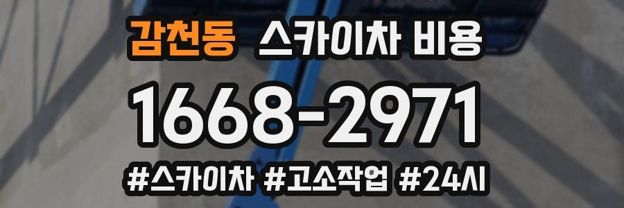 감천동 스카이차 비용