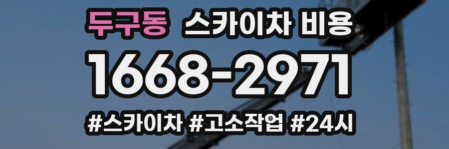 두구동 스카이차 비용