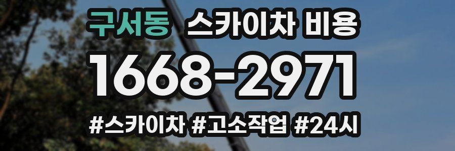 구서동 스카이차 비용