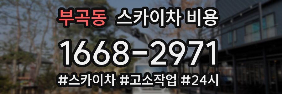 부곡동 스카이차 비용
