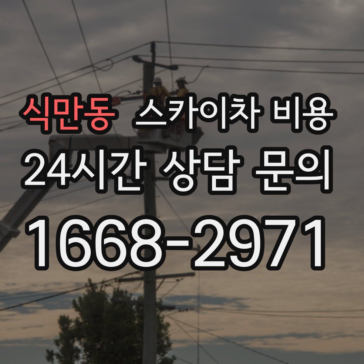 식만동 스카이차 비용