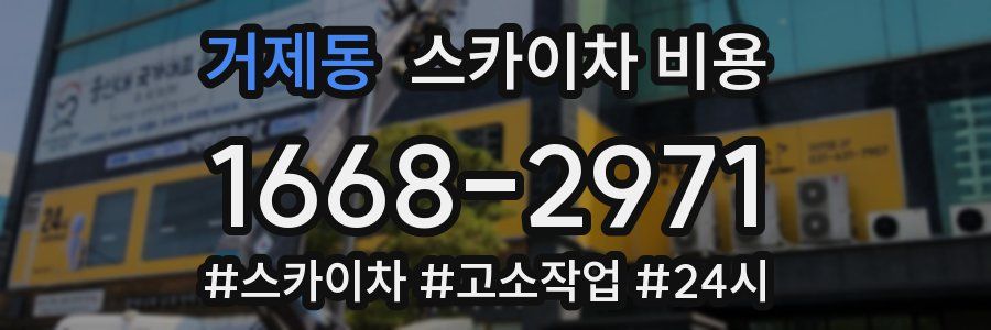 거제동 스카이차 비용