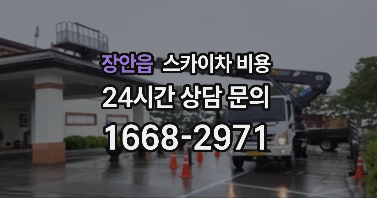 장안읍 스카이차 비용