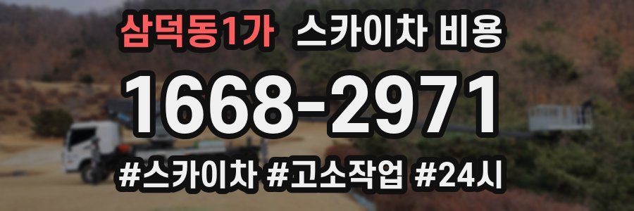 삼덕동1가 스카이차 비용