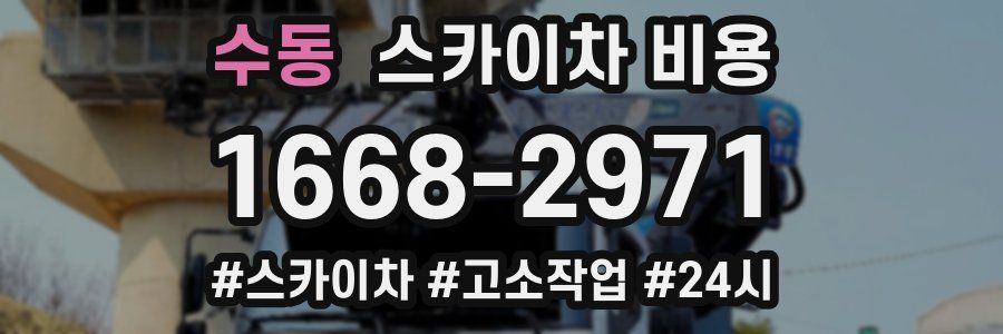 수동 스카이차 비용