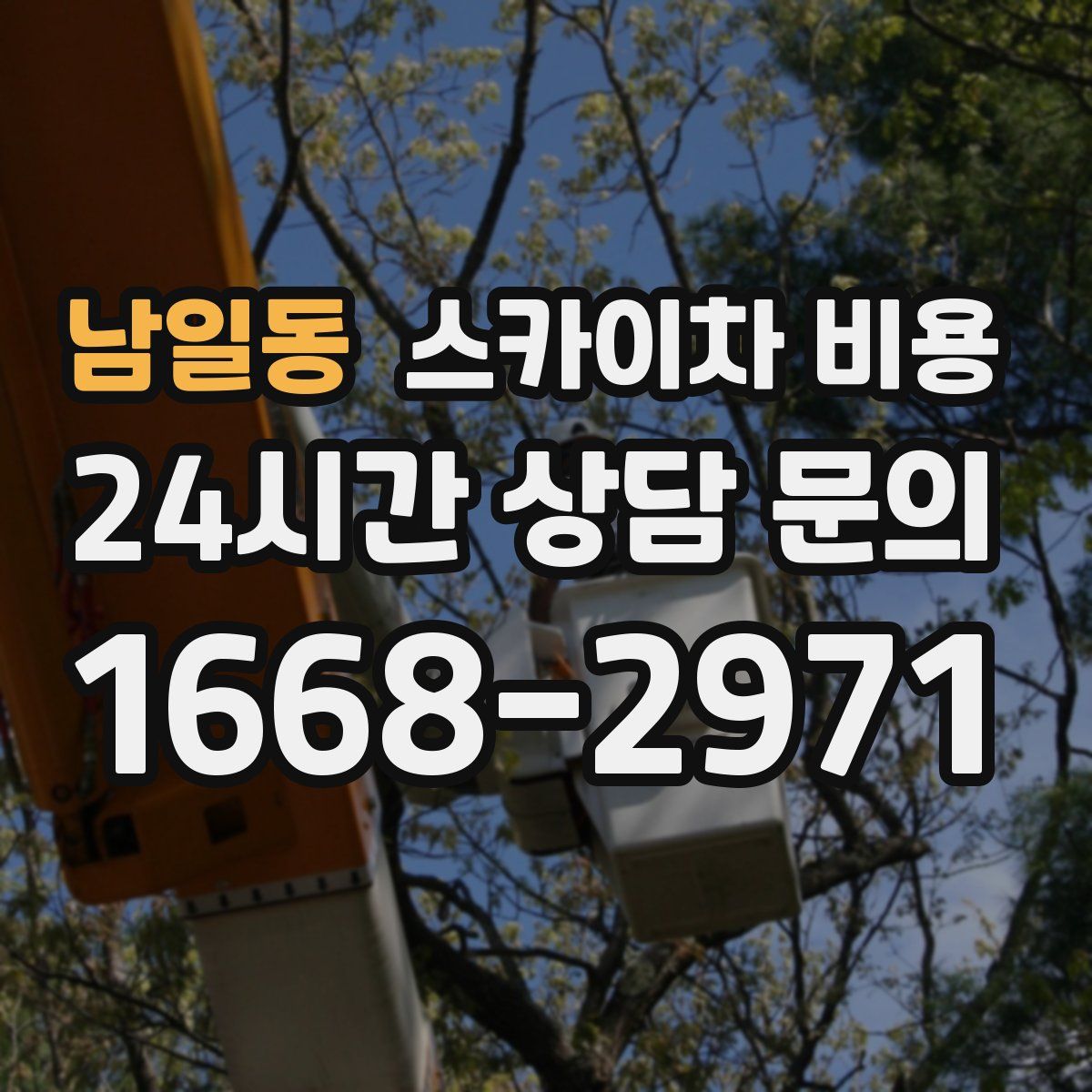 남일동 스카이차 비용