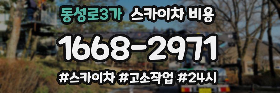 동성로3가 스카이차 비용