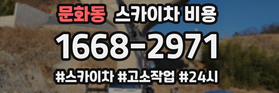 문화동 스카이차 비용