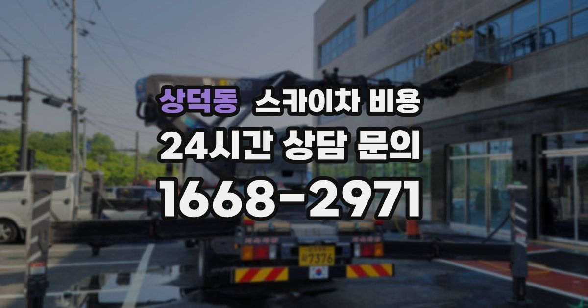 상덕동 스카이차 비용