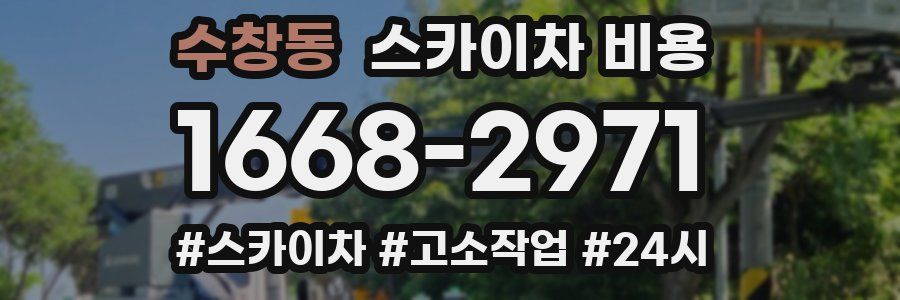 수창동 스카이차 비용