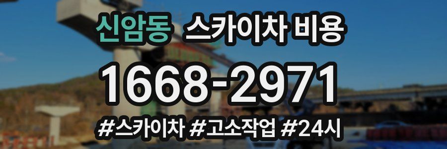 신암동 스카이차 비용