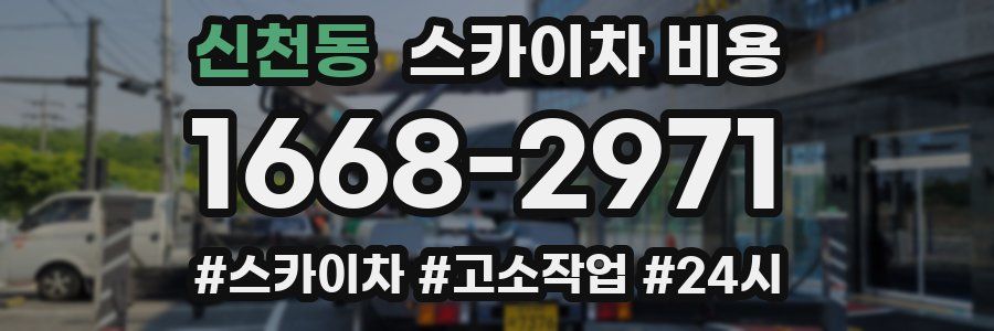 신천동 스카이차 비용