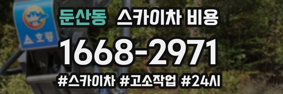 둔산동 스카이차 비용