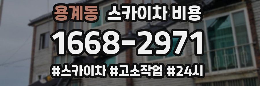 용계동 스카이차 비용