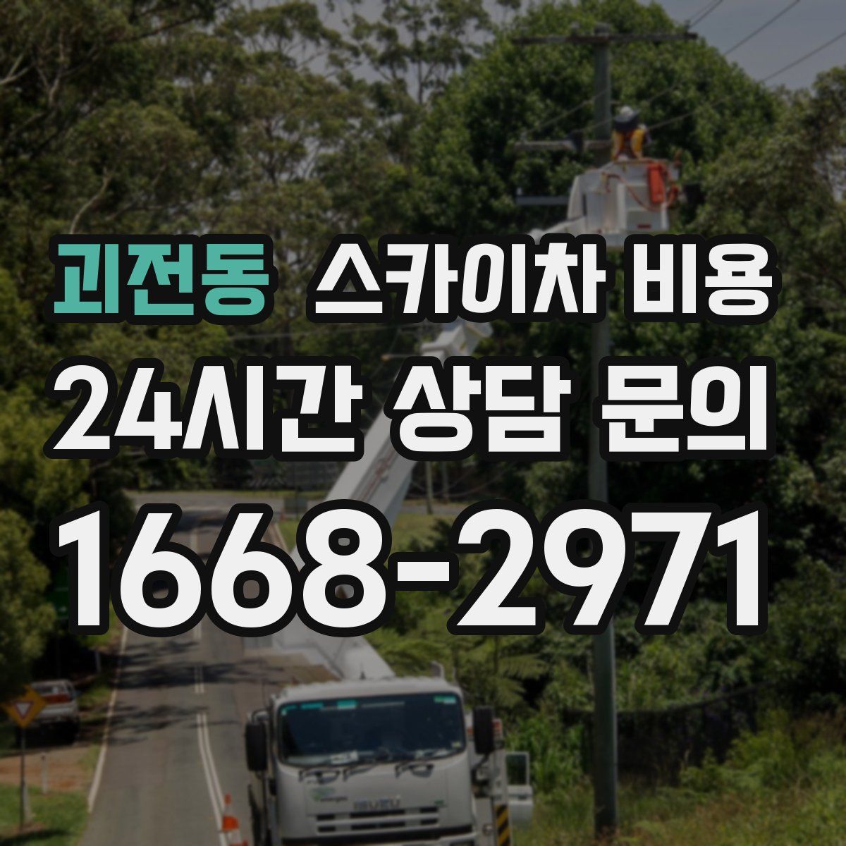 괴전동 스카이차 비용