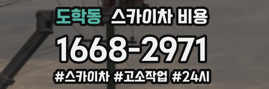 도학동 스카이차 비용