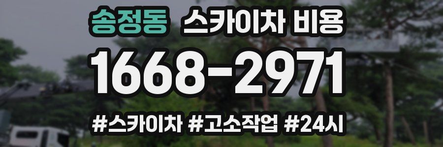 송정동 스카이차 비용