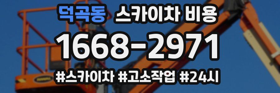 덕곡동 스카이차 비용