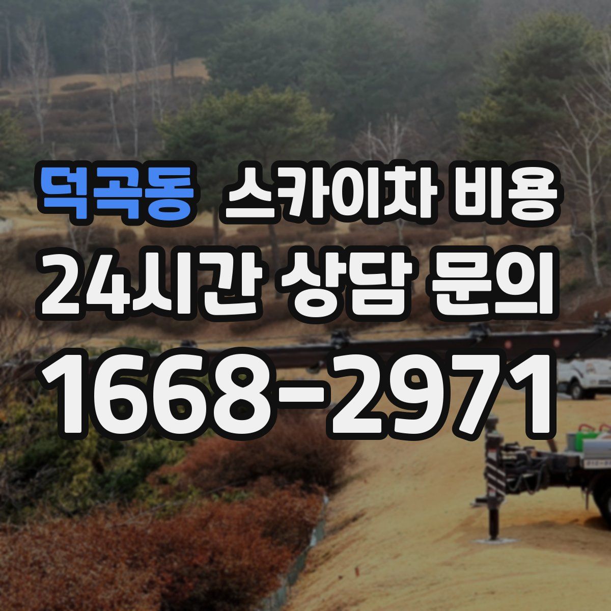 덕곡동 스카이차 비용