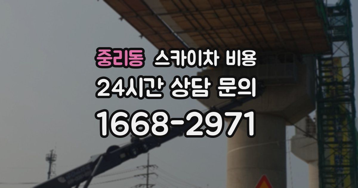 중리동 스카이차 비용