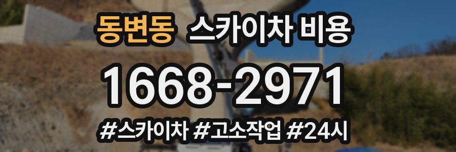 동변동 스카이차 비용