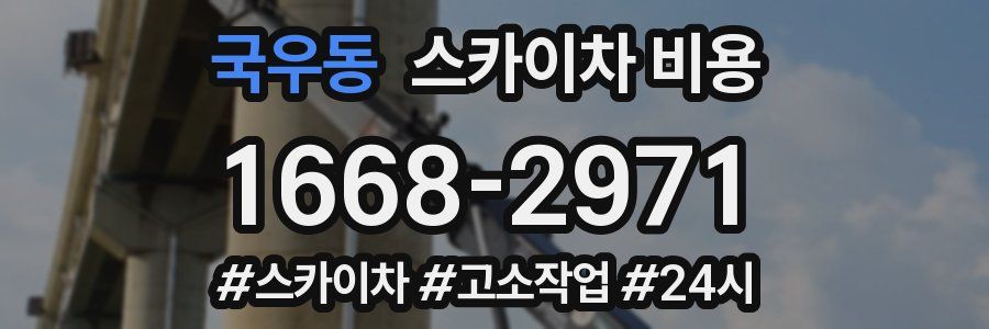 국우동 스카이차 비용