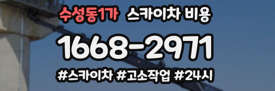 수성동1가 스카이차 비용
