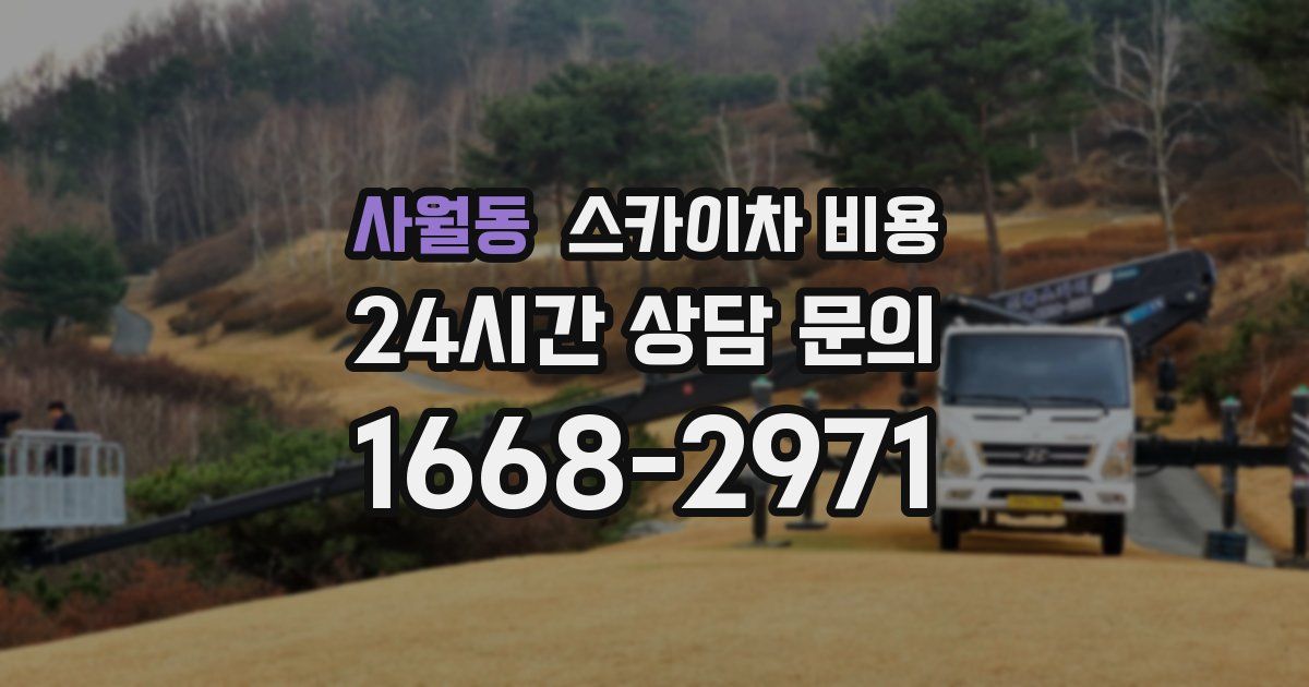 사월동 스카이차 비용