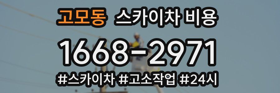 고모동 스카이차 비용