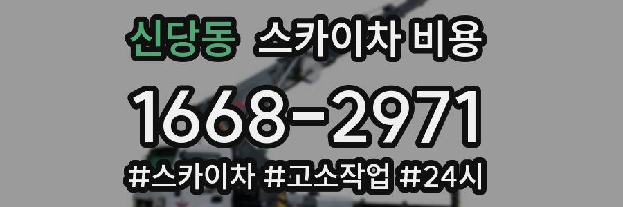 신당동 스카이차 비용