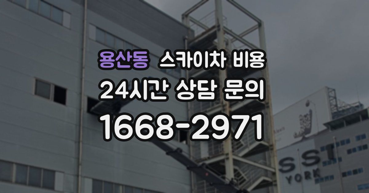 용산동 스카이차 비용