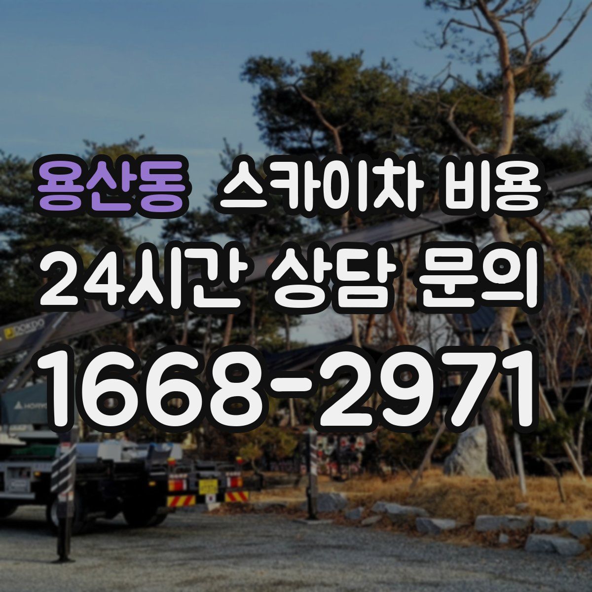 용산동 스카이차 비용