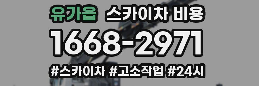 유가읍 스카이차 비용