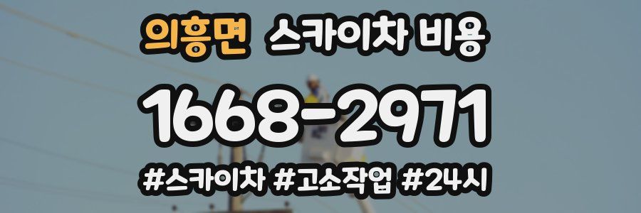 의흥면 스카이차 비용