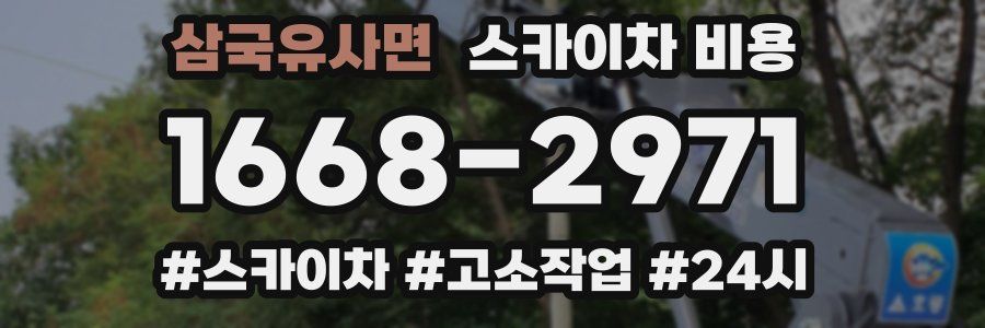 삼국유사면 스카이차 비용